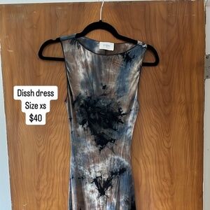 DISSH tie dye maxi dress